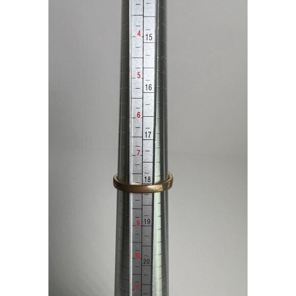 SETA Vintage 14K Gold-Plated Smoky Quartz Emerald-Cut Statement Ring Sz 8 - Picture 4 of 10